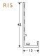 15mm Render Stop Bead PVC - 42mm Wing (pack of 5). 15mm Render Stop Bead PVC - 42mm Wing (pack of 5).