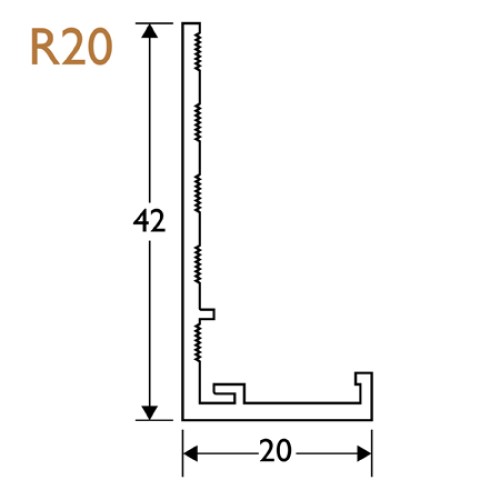 20mm Render Stop Bead PVC - 42mm Wing (pack of 5). 20mm Render Stop Bead PVC - 42mm Wing (pack of 5).